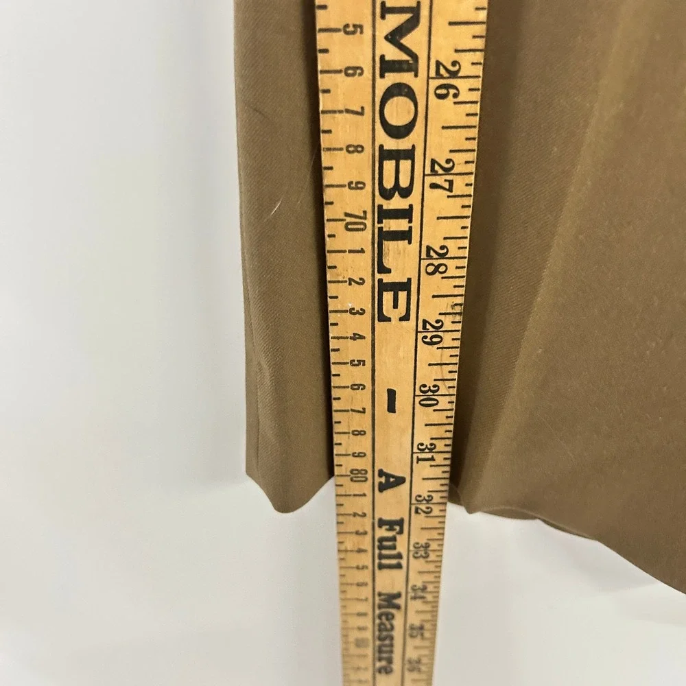 VTG Chaps Ralph Lauren‎ Pleated Wool Trousers 36 Brown Dark Academia Old Money